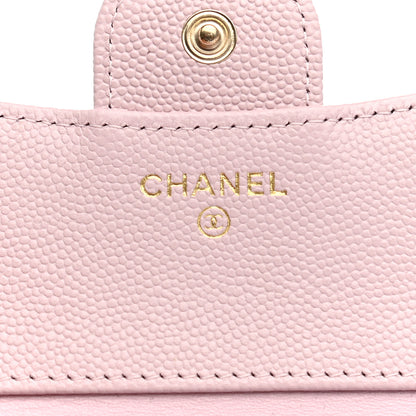 Chanel Caviar Quilted Compact Flap Wallet Light Pink 6 of 8