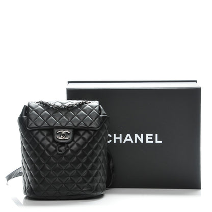 Chanel Lambskin Quilted Small Urban Spirit Backpack Black 8 of 8