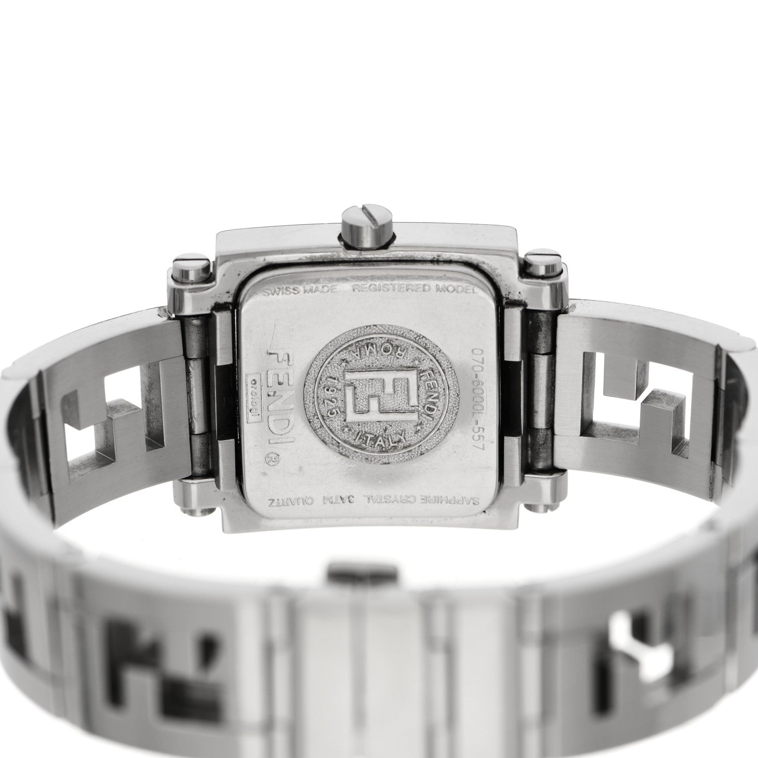 Fendi Stainless Steel 24mm Quadro Quartz Watch 4 of 7