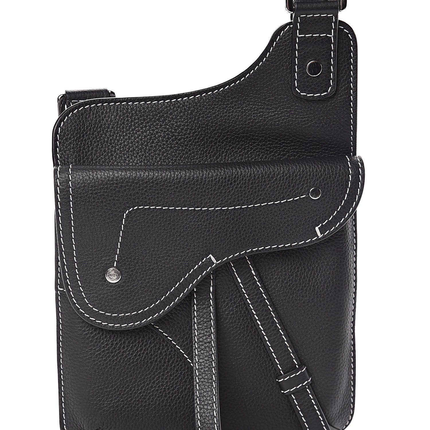 Christian Dior Calfskin Mens Messenger Bag Black 8 of 10