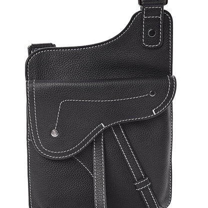Christian Dior Calfskin Mens Messenger Bag Black 8 of 10