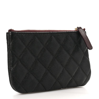 Chanel Caviar Quilted Small Cosmetic Case Black 3 of 9