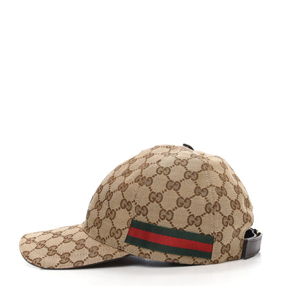 Gucci Monogram Web Baseball Hat M Beige Cocoa 3 of 9