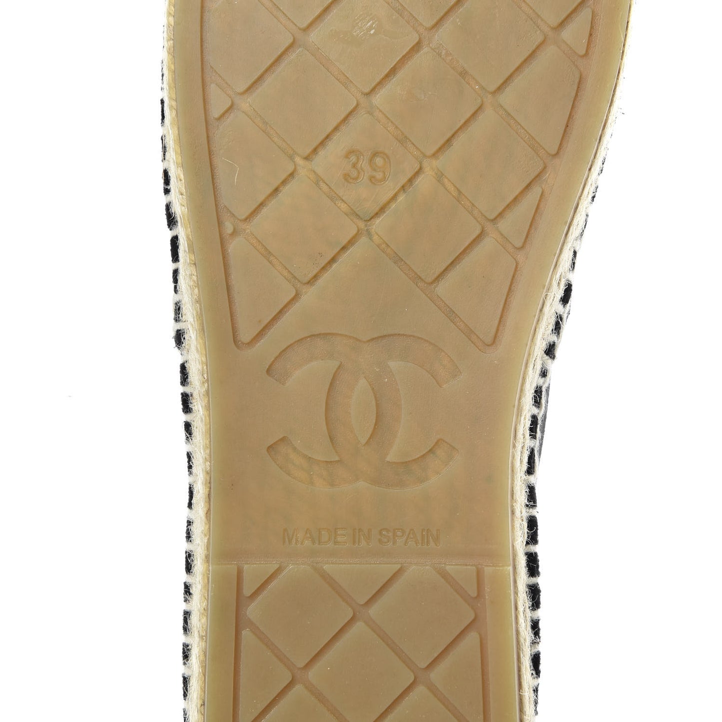 Velvet Logo Espadrilles 39 Black