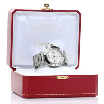 Cartier Stainless Steel 42mm Pasha Seatimer Date Chronograph Automatic Watch 5 of 5