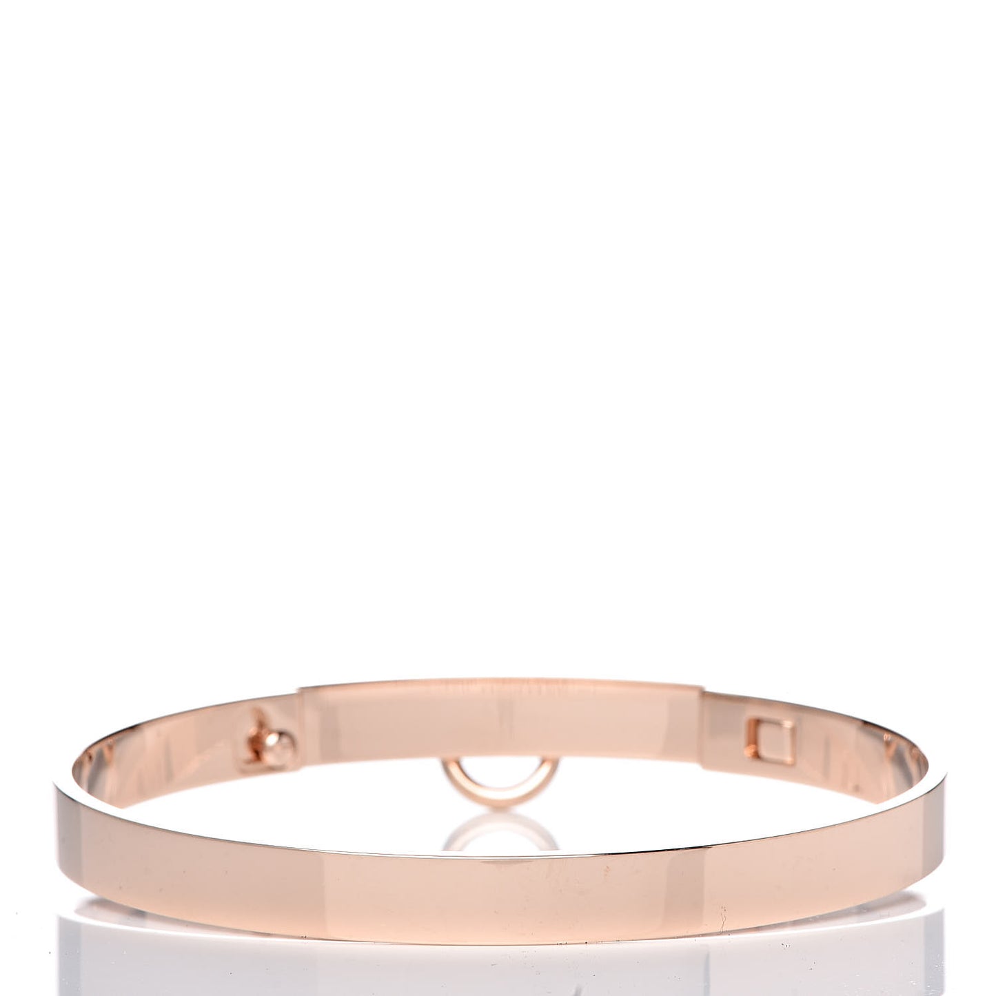 18K Rose Gold Diamond PM Collier De Chien Bracelet SH