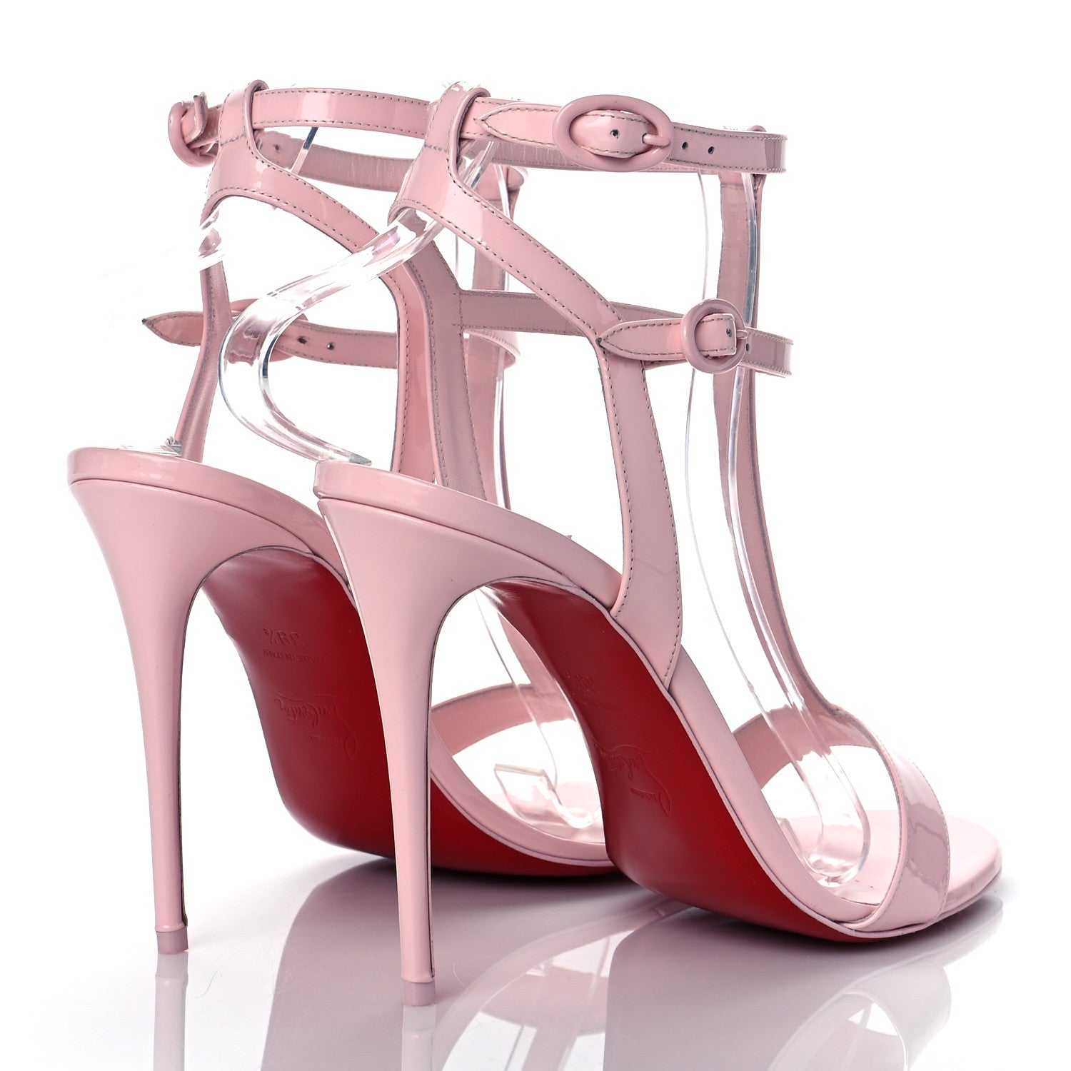 Christian Louboutin Patent Mara 100 Sandals 39.5 Poupee 4 of 8