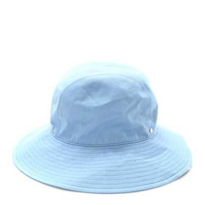 Hermes Terry Cotton Serge Hat 57 Bleu Paradis 6 of 8