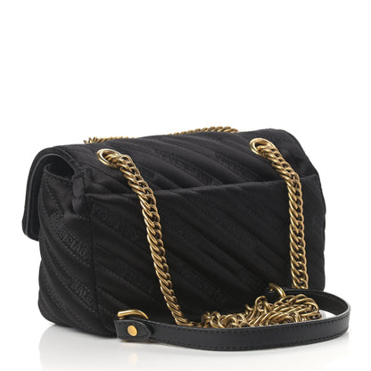 Balenciaga Satin Jacquard Logo Matelasse S BB Round Shoulder Bag Black 3 of 15