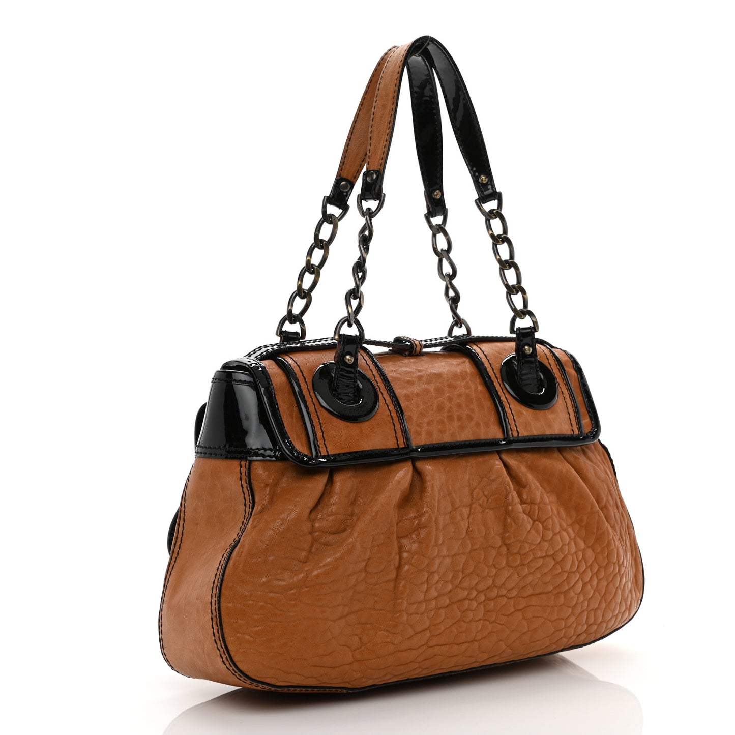 Nappa Patent B Bag Osso Black