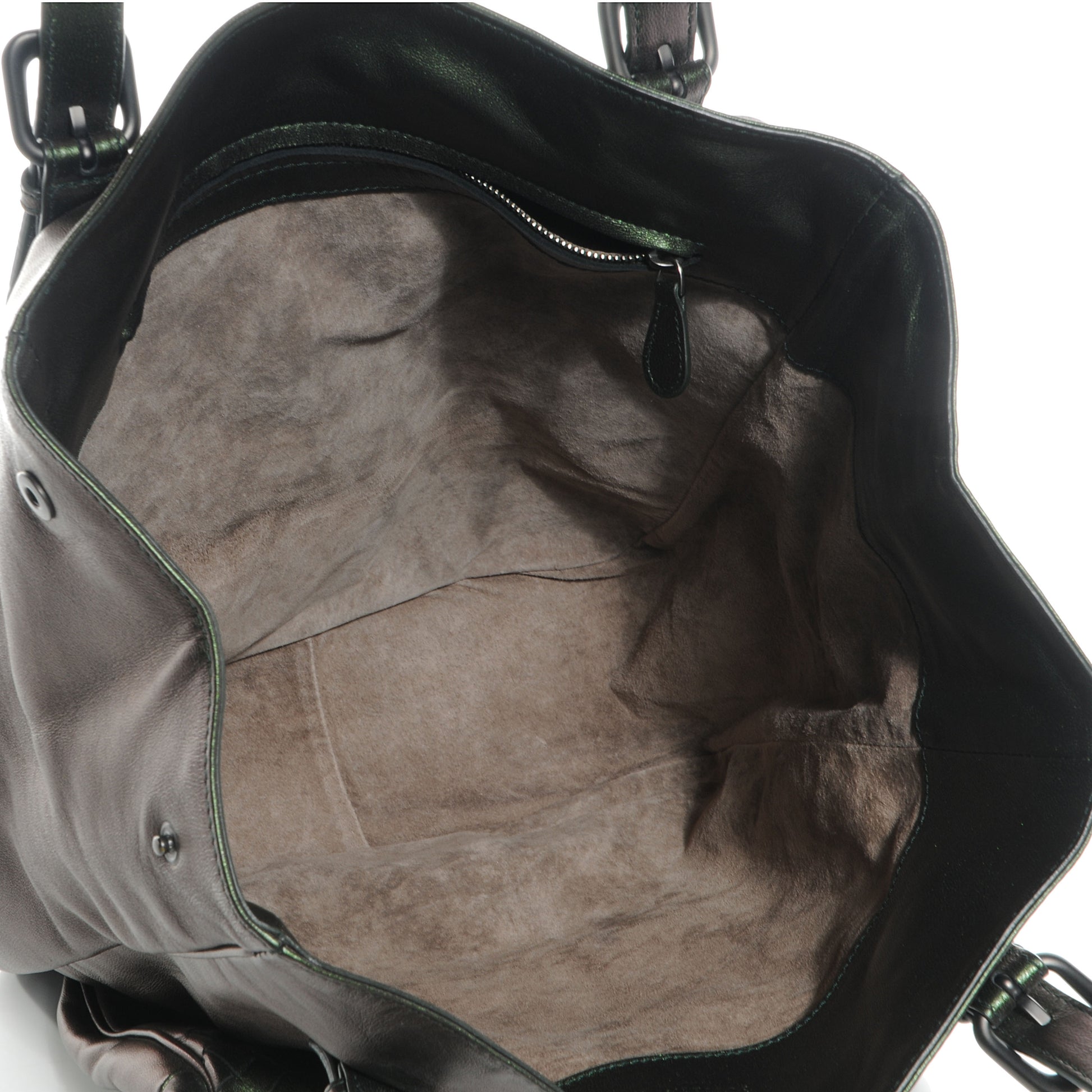 Bottega Veneta Iridescent Scarabee Multi Pocket Tote Bag Green 5 of 8