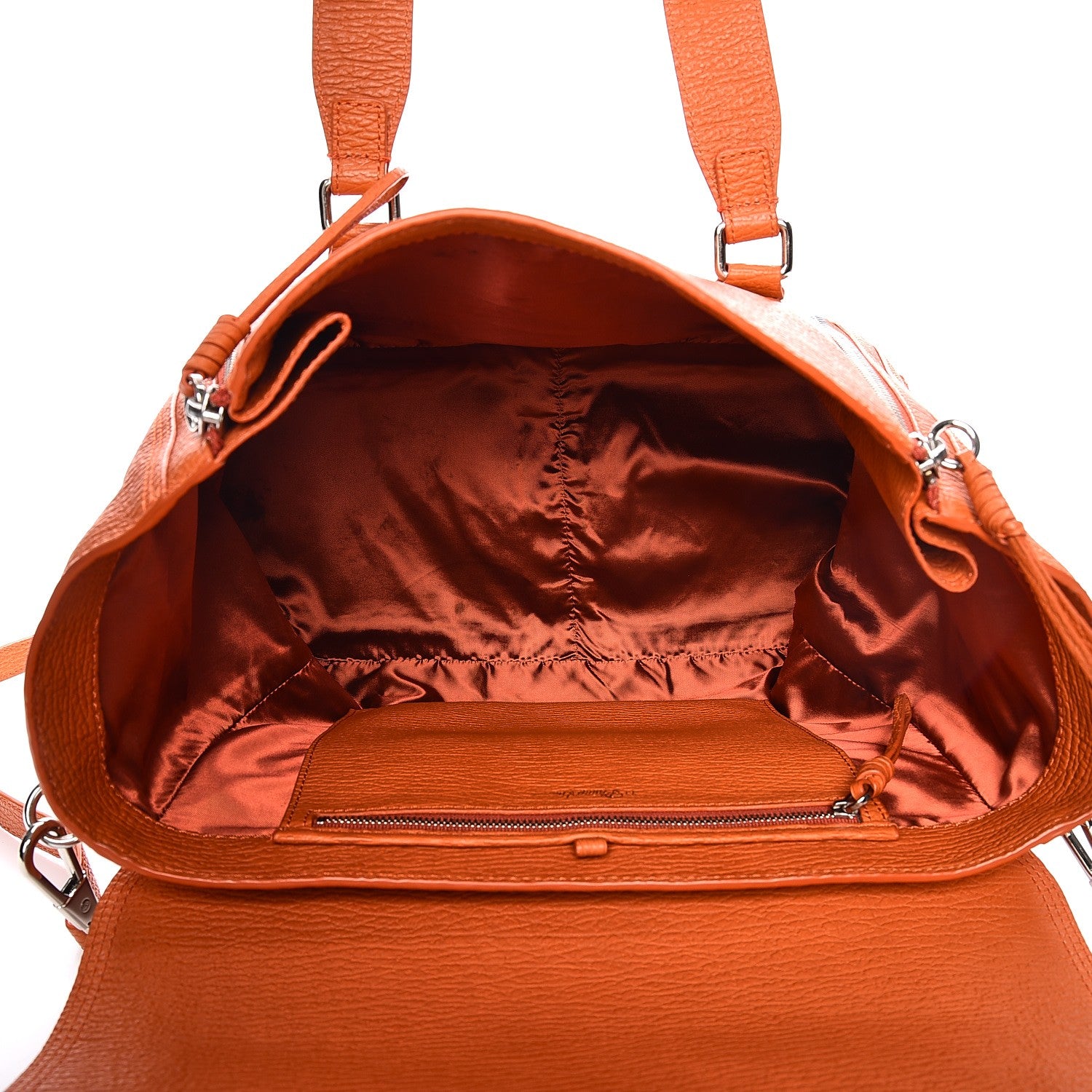 3.1 Phillip Lim 3.1 Textured Calfskin Large Pashli Satchel Mandarin 6 of 14