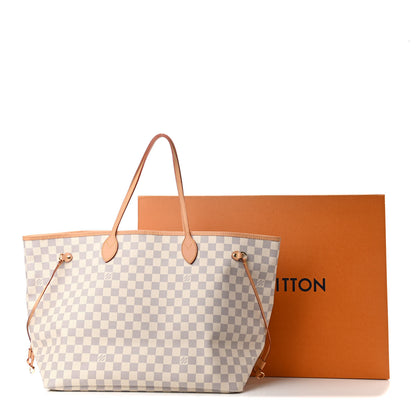 Louis Vuitton Damier Azur Neo Neverfull GM Rose Ballerine 10 of 11