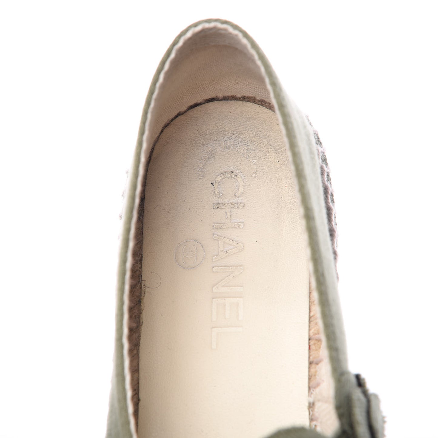 Fabric Camellia CC Espadrilles 39 Khaki