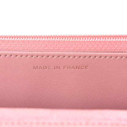 Chanel Iridescent Caviar Quilted Wallet on Chain WOC Rose Pink 7 of 12