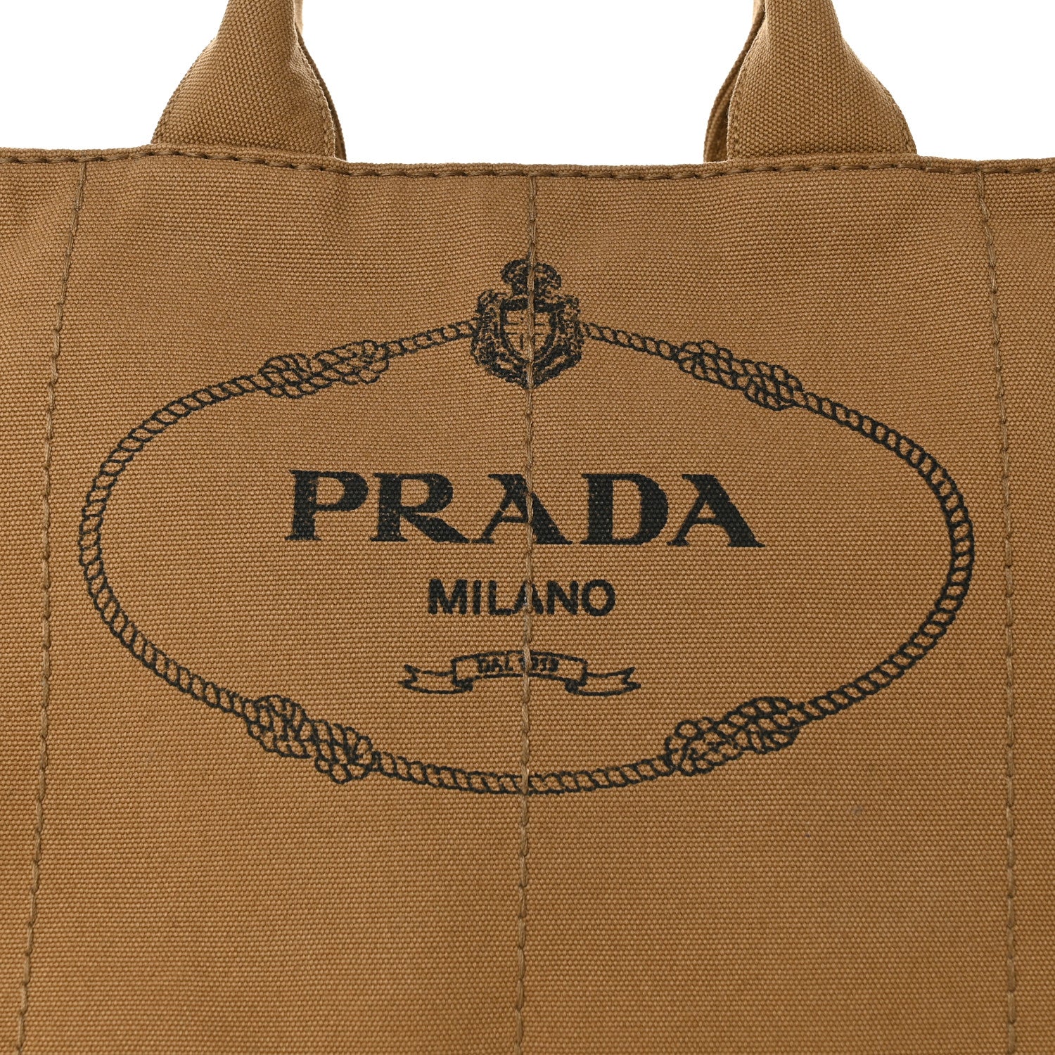 Prada Canapa Large Logo Tote Corda 7 of 10