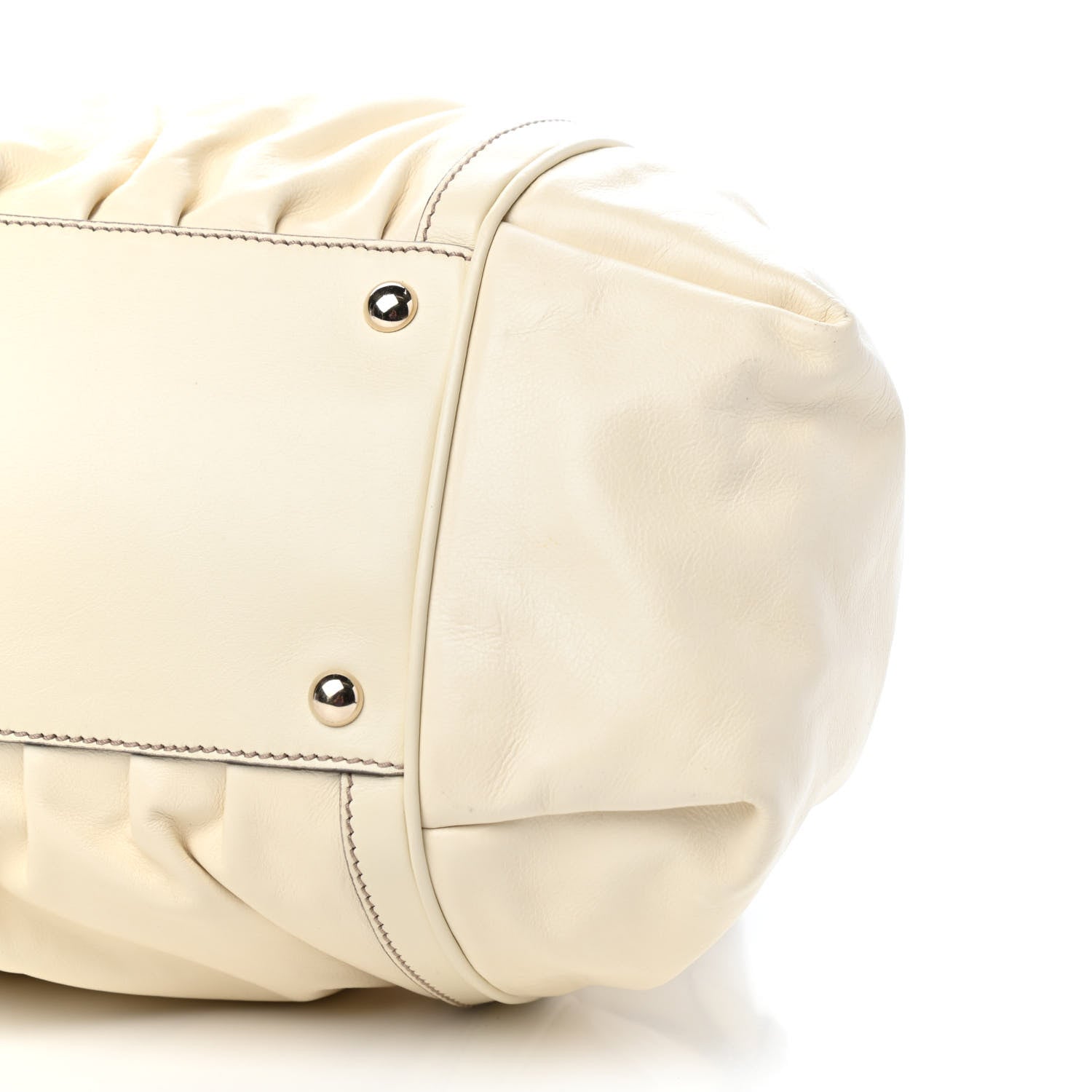 Gucci Calfskin Bamboo Large Pop Top Handle Tote Off White 9 of 10