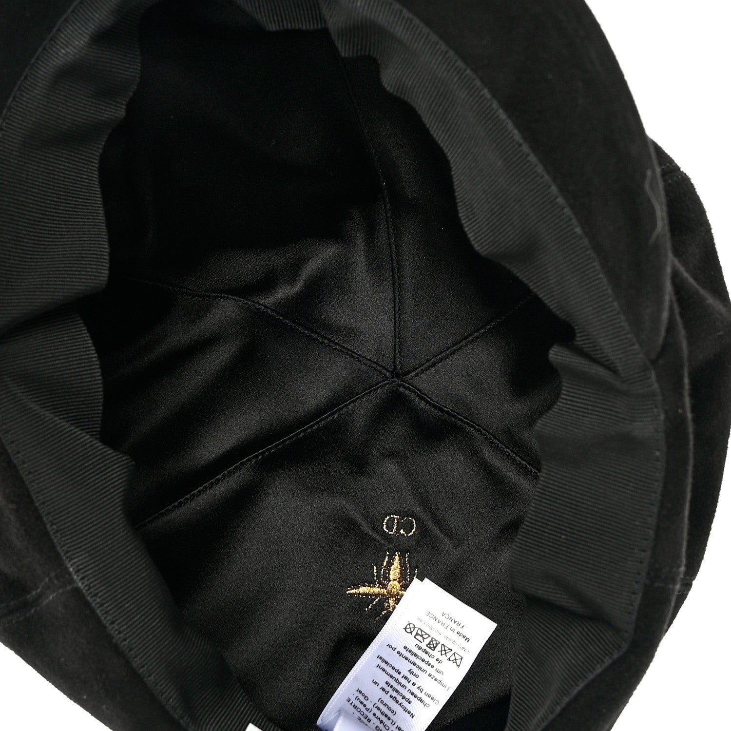 Christian Dior Suede Arty Beret Cap 57 Black 4 of 11