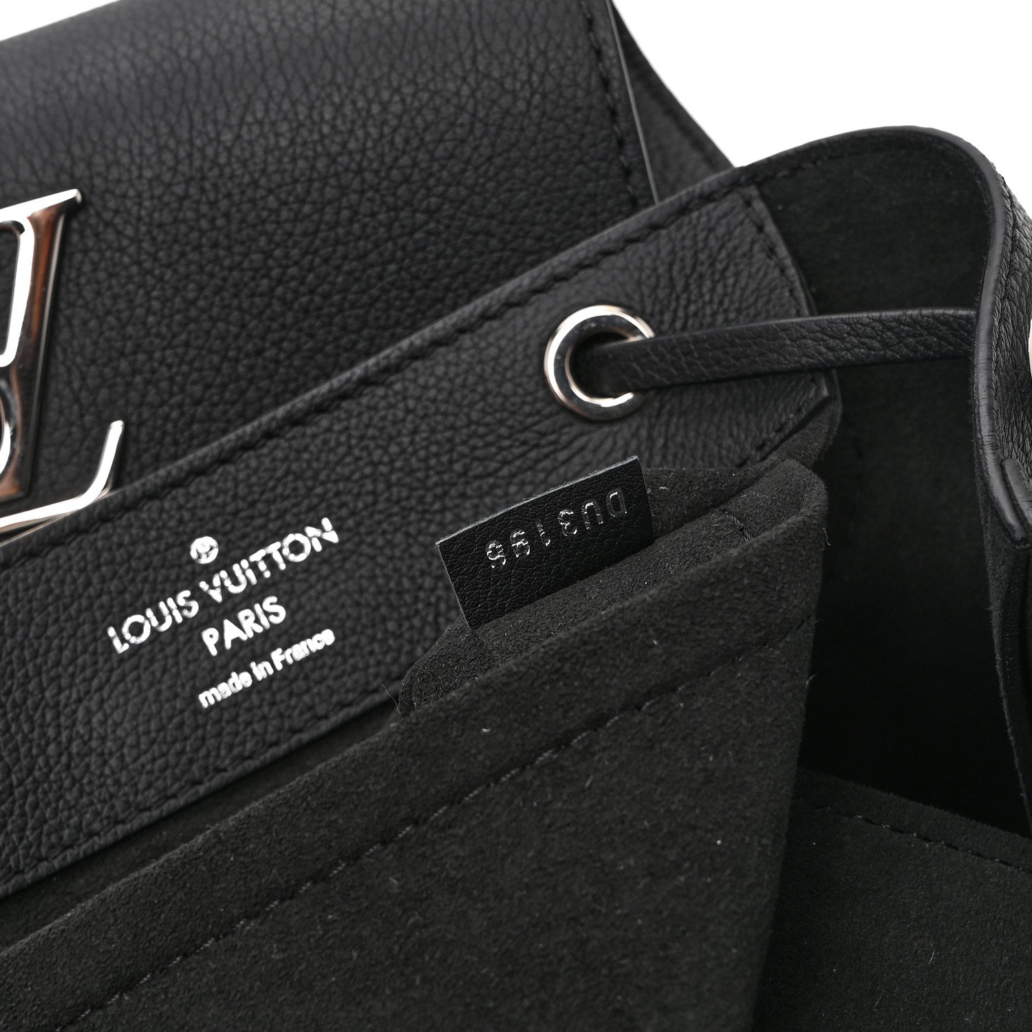 Louis Vuitton Calfskin Lockme Backpack Black 7 of 10