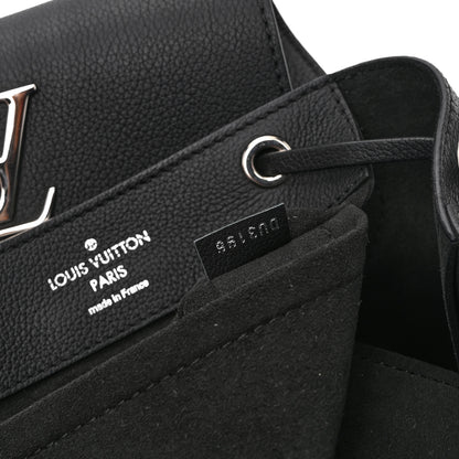 Louis Vuitton Calfskin Lockme Backpack Black 7 of 10