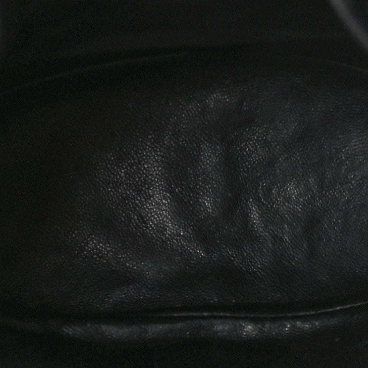 Lambskin Quilted Drawstring Backpack Black