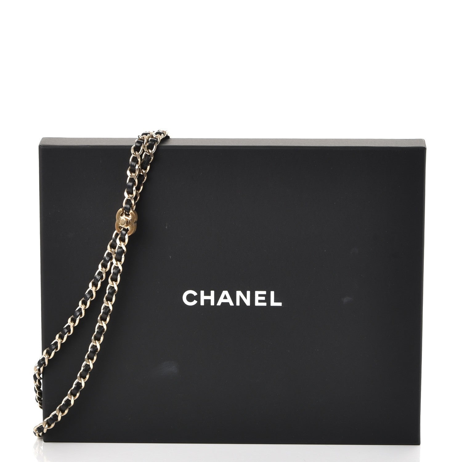 Chanel Lambskin CC Turn Lock Chain Belt Black Gold 8 of 8