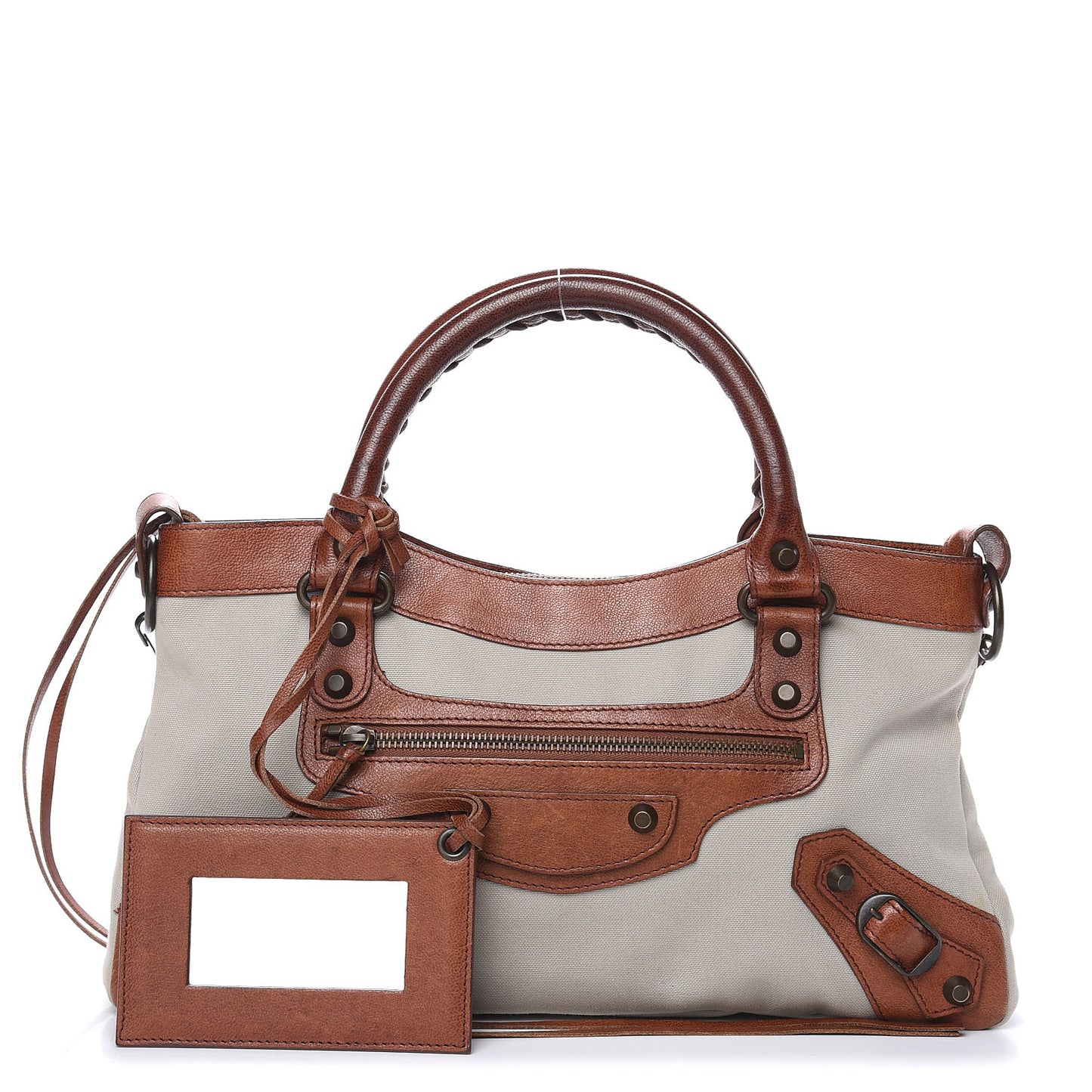 Agneau Canvas Classic Hardware First Brown