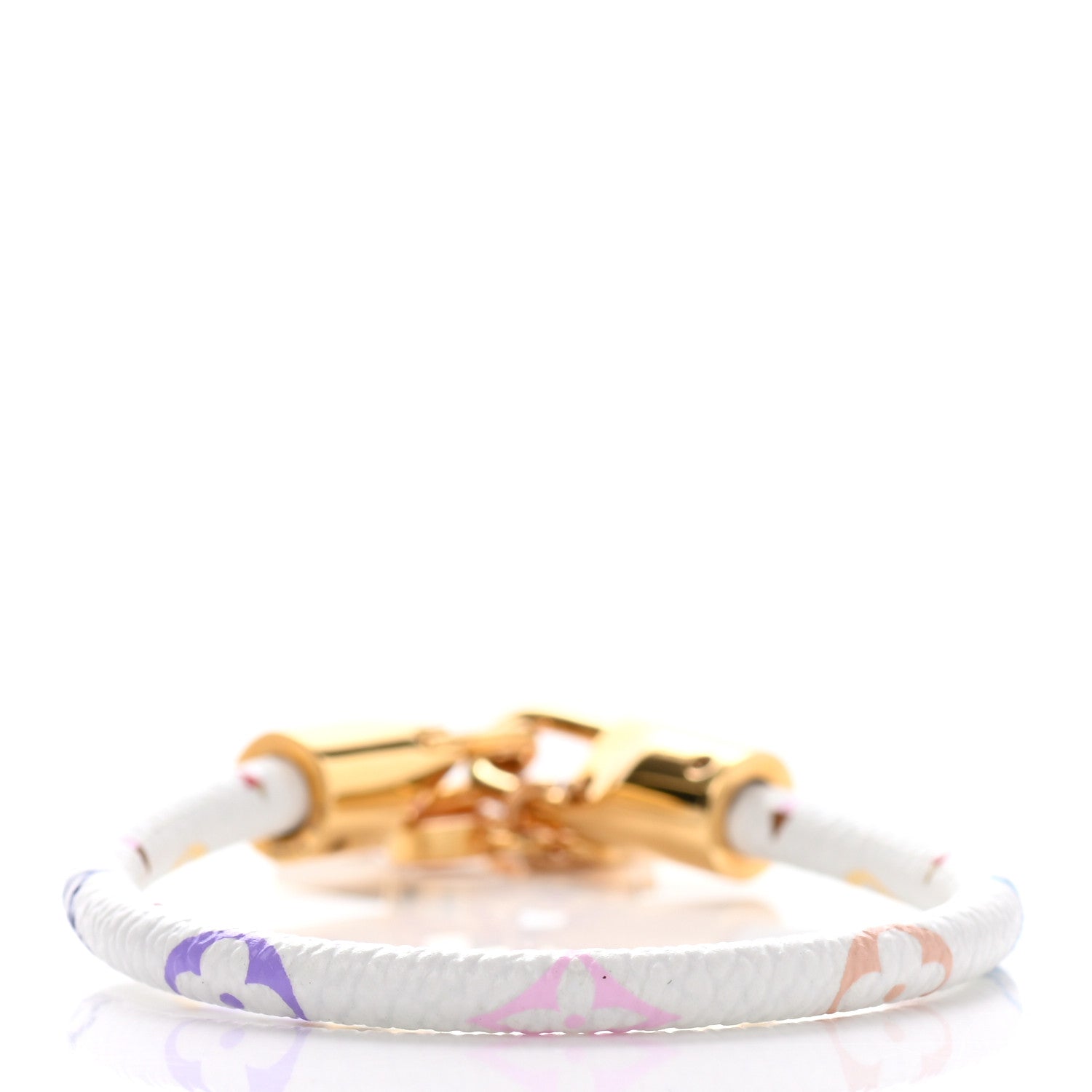 Louis Vuitton Monogram Multicolor Luck It Bracelet 19 White 3 of 5