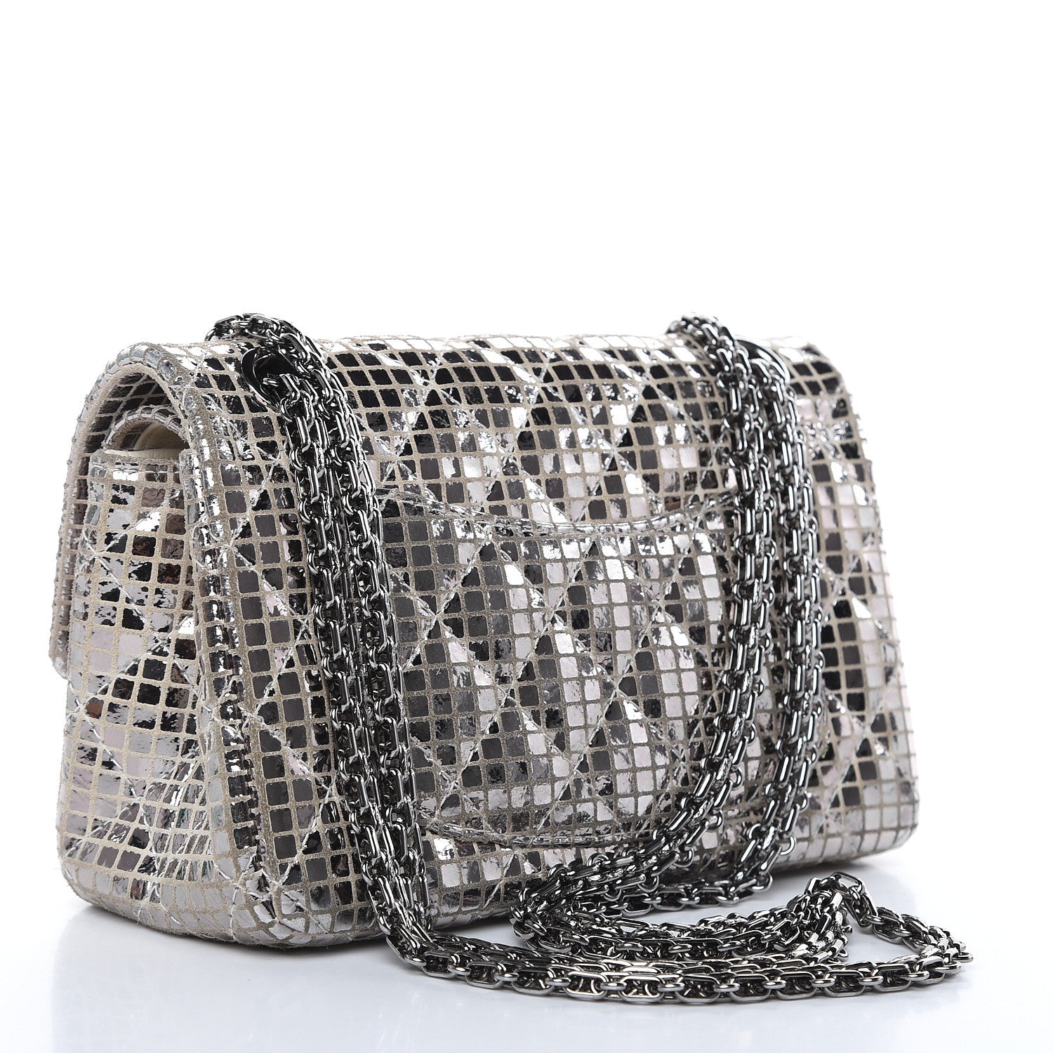 Chanel Mirror 2.55 Reissue 224 Flap Silver 3 of 13
