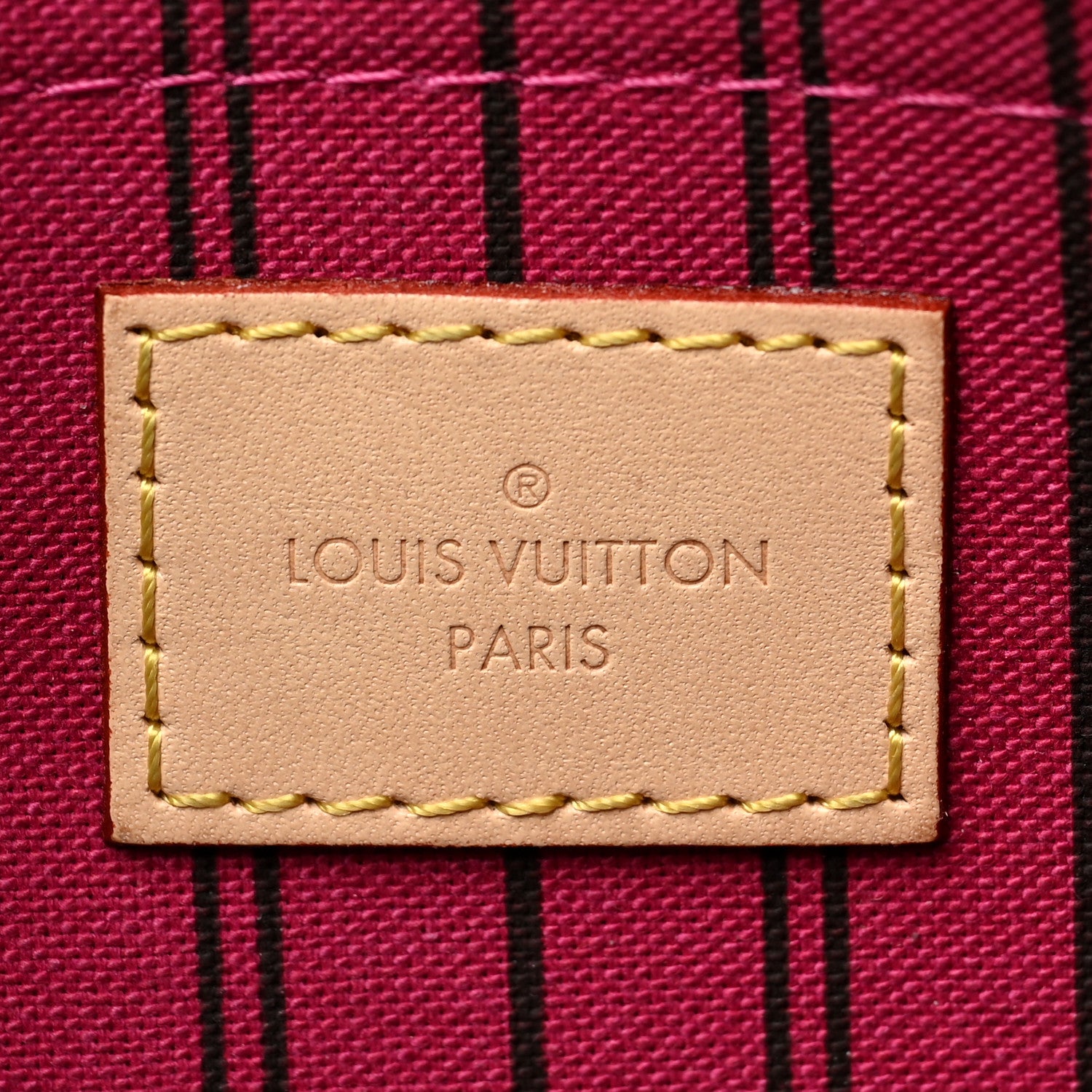 Louis Vuitton Monogram Neverfull MM GM Pochette Fuchsia 6 of 6