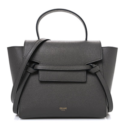Celine Grained Calfskin Nano Belt Bag Grey 1 of 11