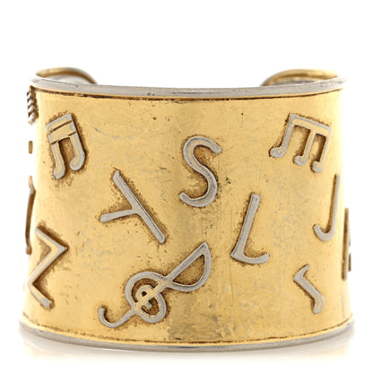 Saint Laurent Brass Jazz Cuff Bracelet 1 of 5