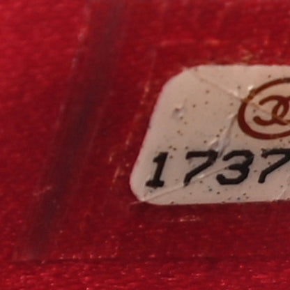 Chanel Lambskin Camellia Embossed Wallet On Chain WOC Red 8 of 12