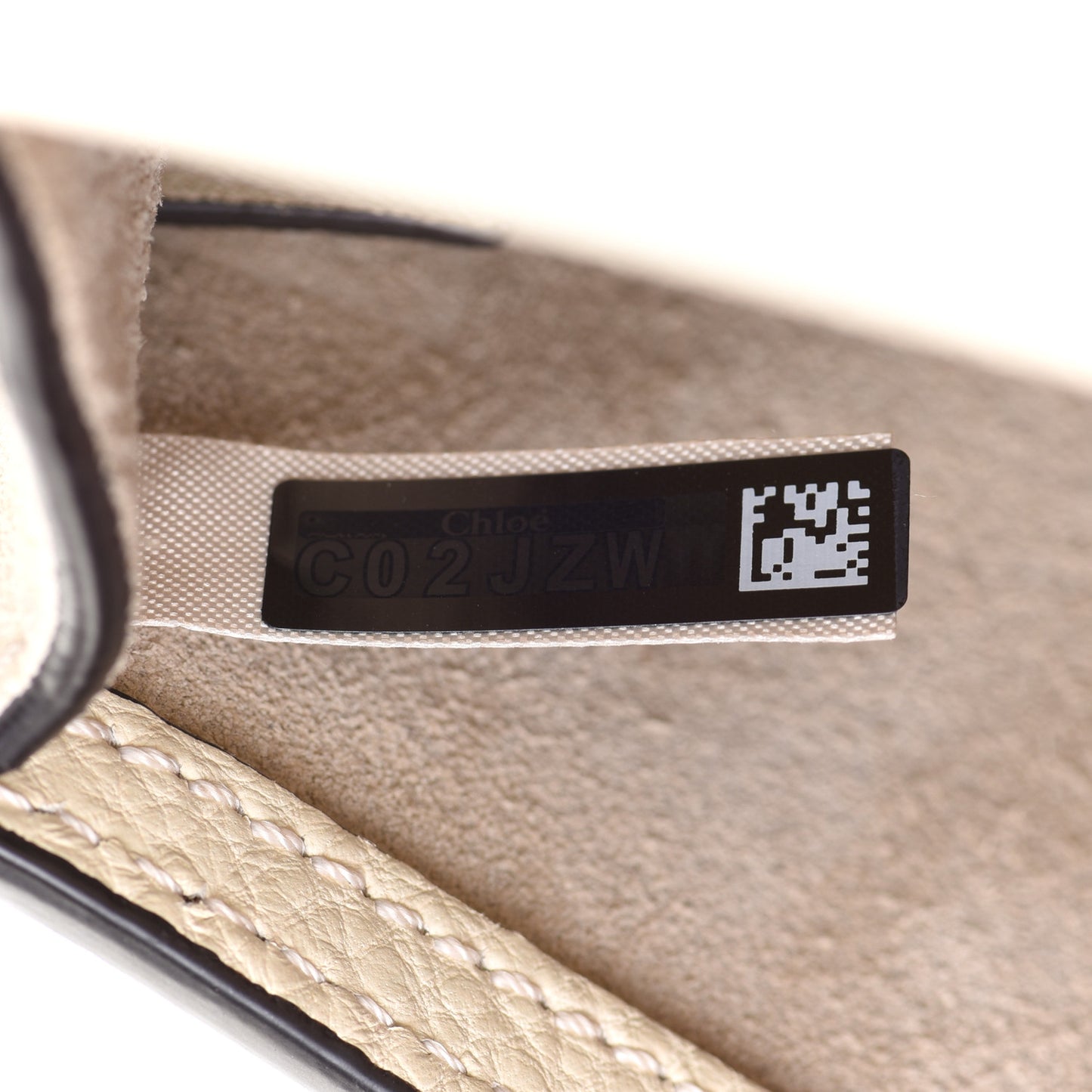 Calfskin Suede Small Nile Bracelet Bag Off White