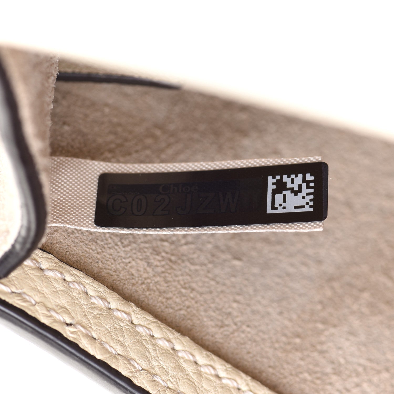 Chloe Calfskin Suede Small Nile Bracelet Bag Off White 7 of 13