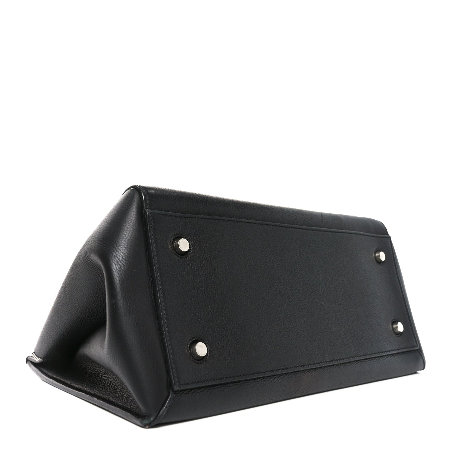Celine Grained Calfskin Edge Shoulder Bag Black 4 of 10