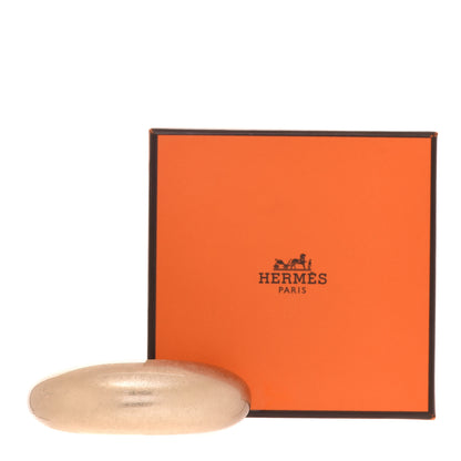 Hermes Metallic Lacquered Wood Cuff Bracelet Gold 5 of 5
