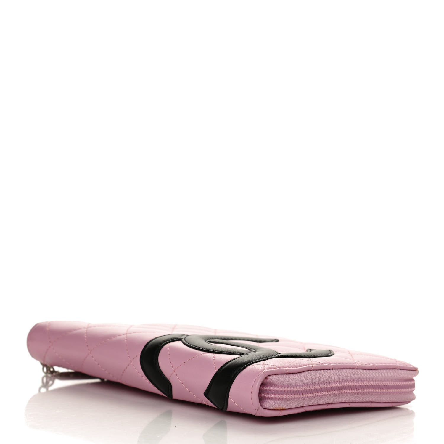 Chanel Calfskin Cambon Zip Around Organizer Wallet Pink 4 of 10
