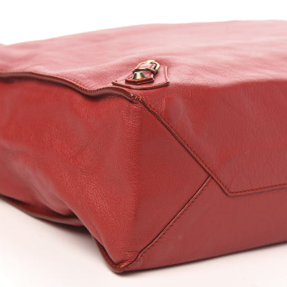 Balenciaga Veau Souple Papier Ledger Tote Rouge 9 of 11