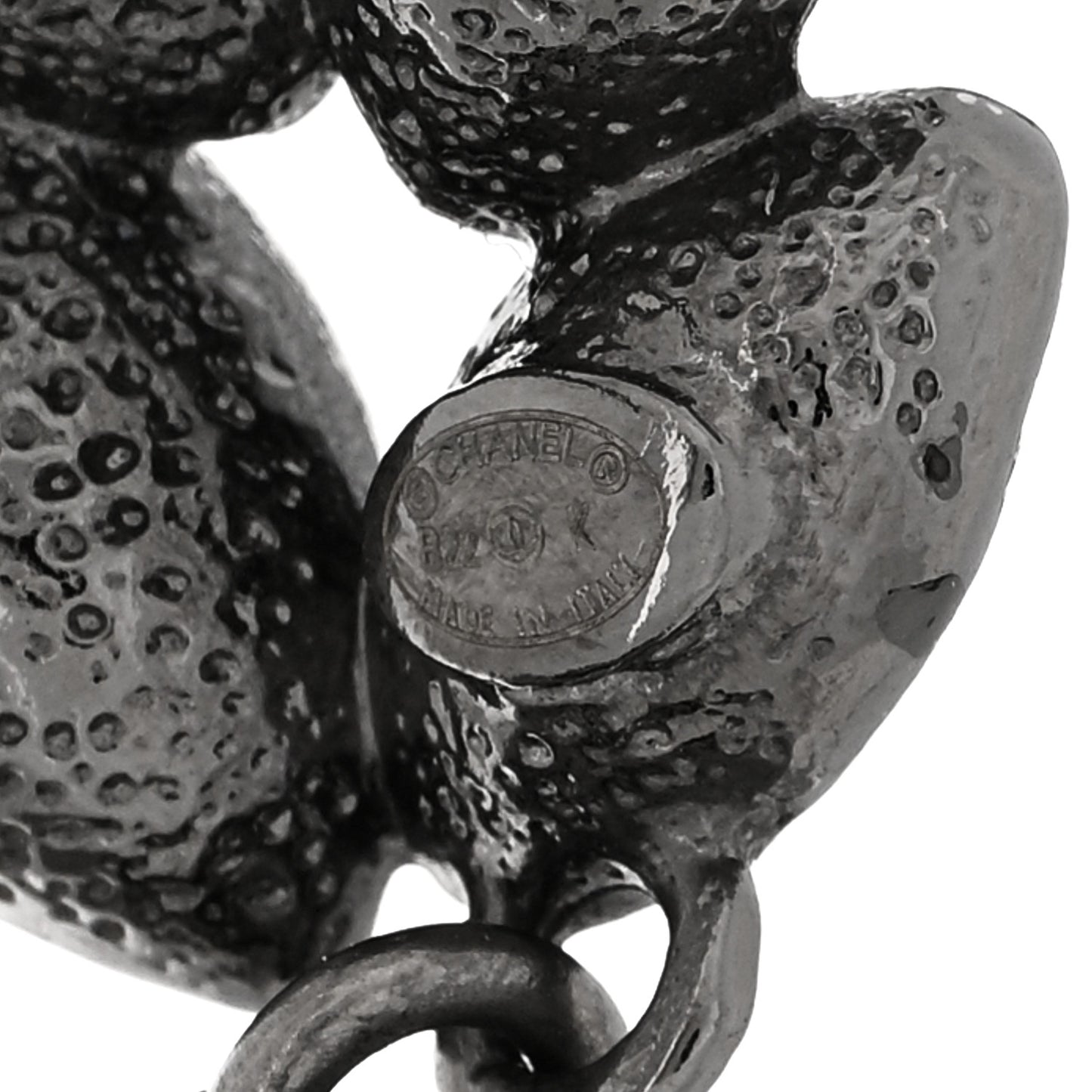 Ruthenium Crystal CC Dangle Earrings Silver