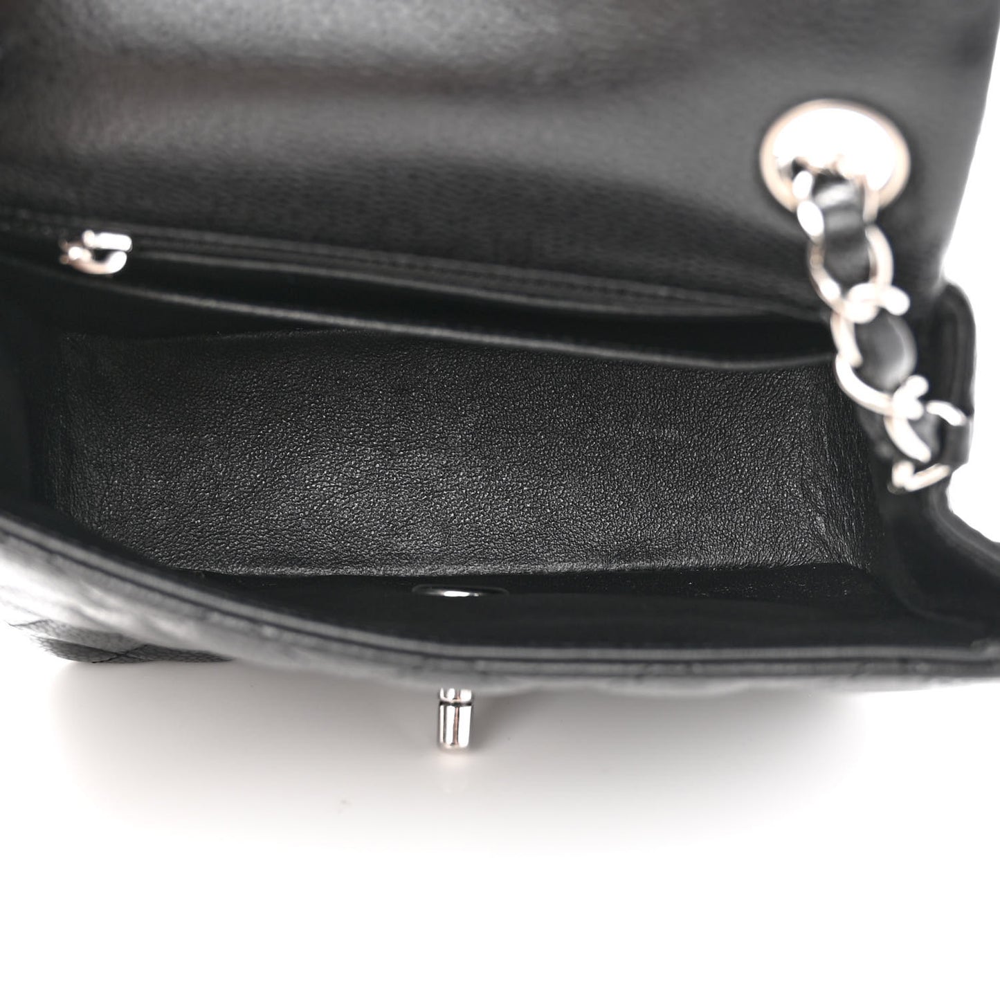 Caviar Quilted Mini Square Flap Black