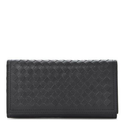 Bottega Veneta Nappa Intrecciato Continental Flap Wallet Ardoise 1 of 9