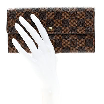 Louis Vuitton Damier Ebene Sarah Wallet 2 of 11