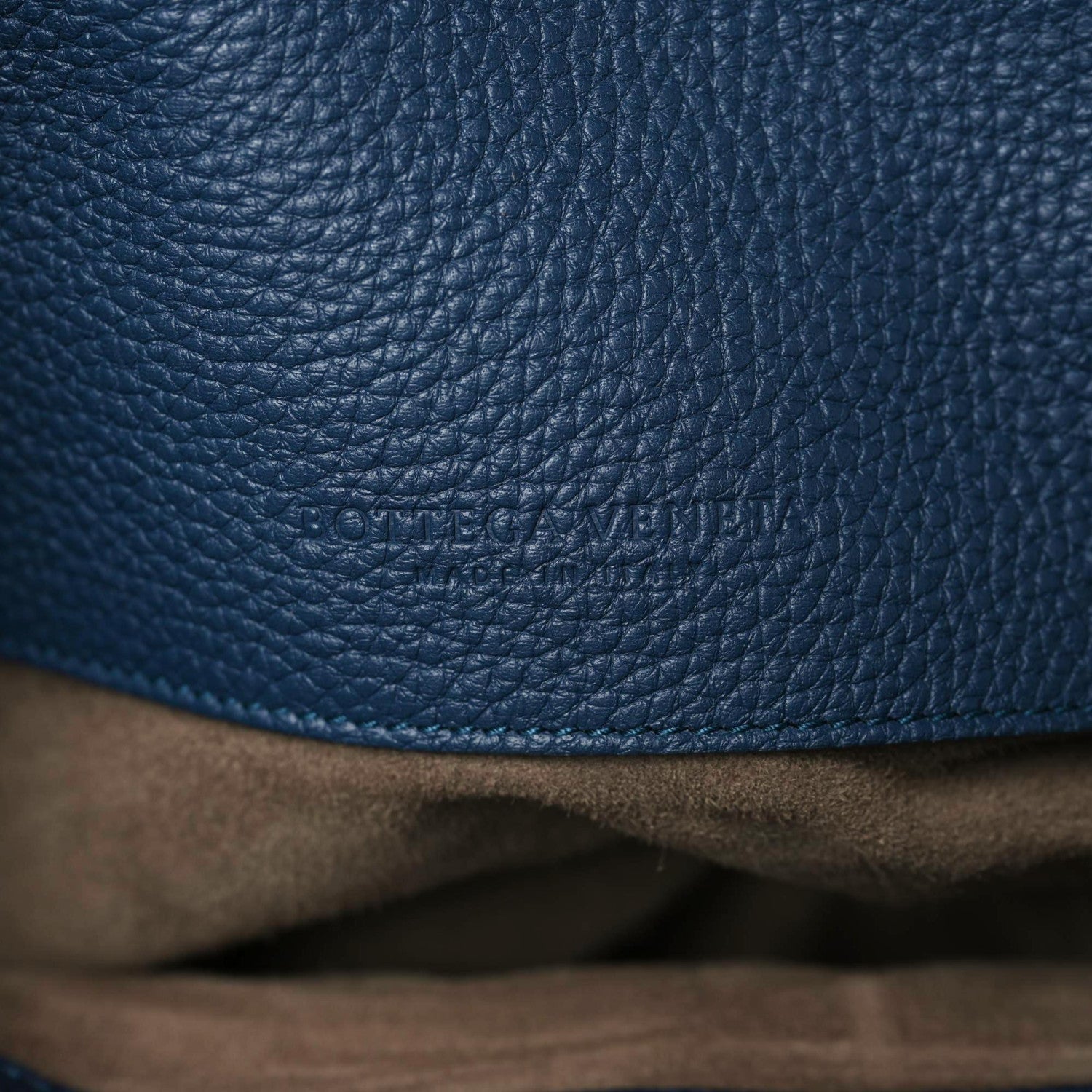 Bottega Veneta Cervo Deerskin Medium Kyoto Shoulder Bag Denim 9 of 10