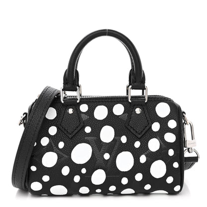 Louis Vuitton LV X YK Empreinte Infinity Dots Nano Speedy Bandouliere Black White 1 of 10