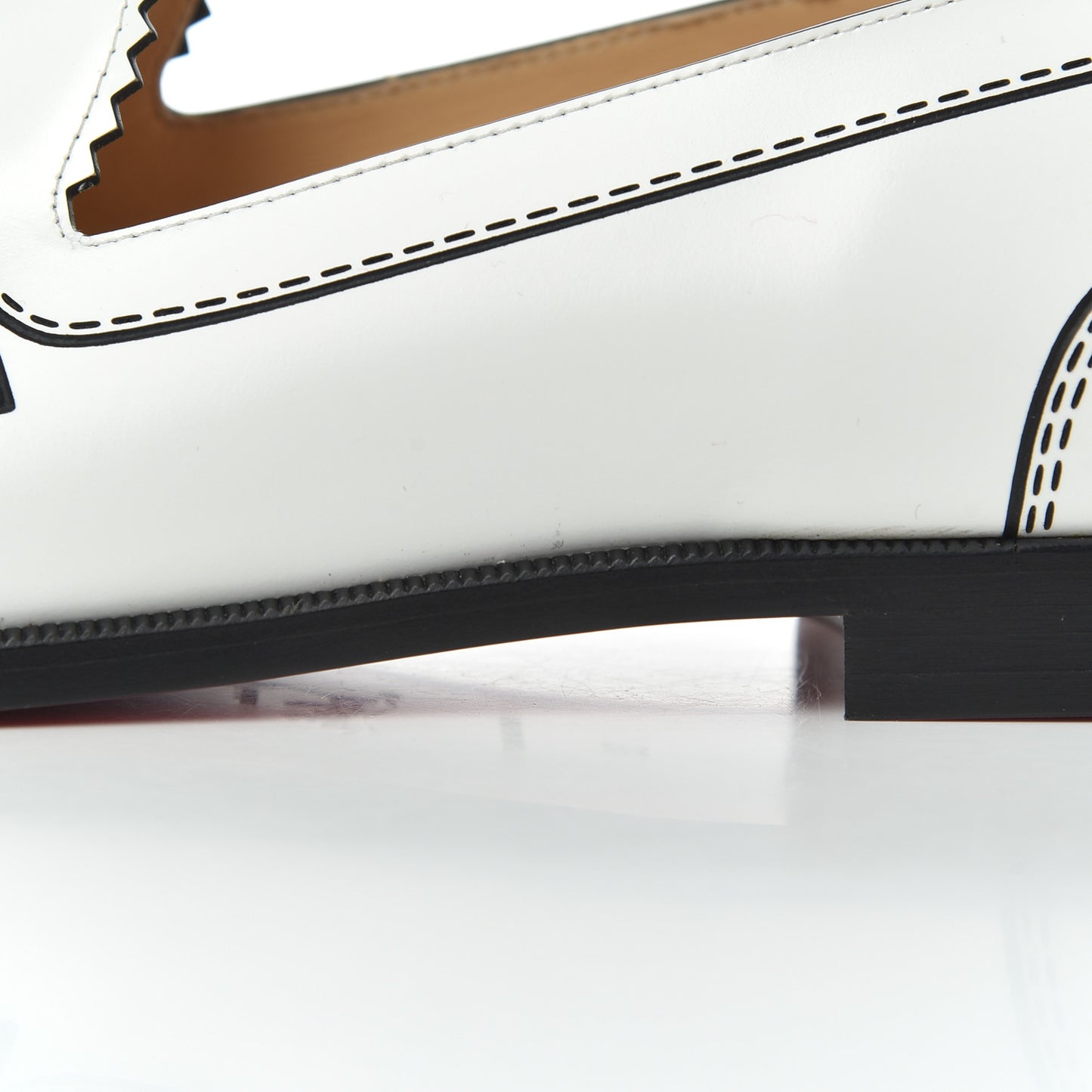 Calfskin Women Mocalaureat Tromp L'oeil Loafers 39 White