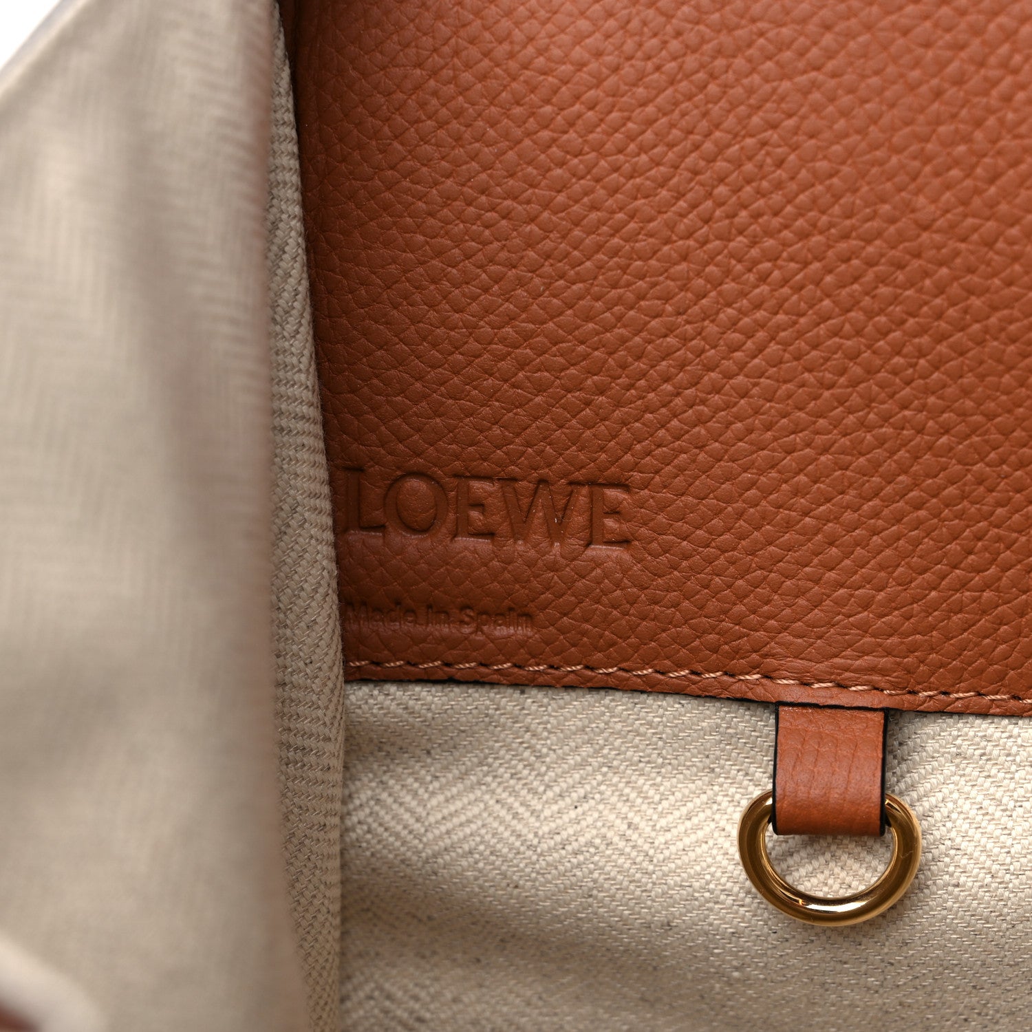 Loewe Calfskin Small Hammock Shoulder Bag Tan 6 of 9