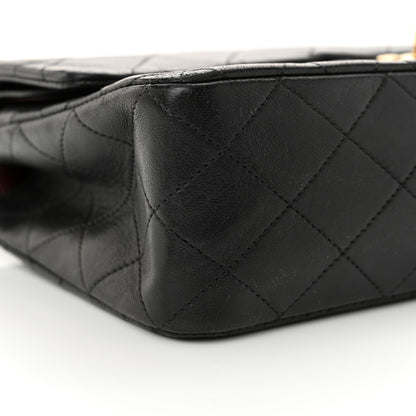 Chanel Lambskin Quilted Medium Double Flap Black 10 of 13