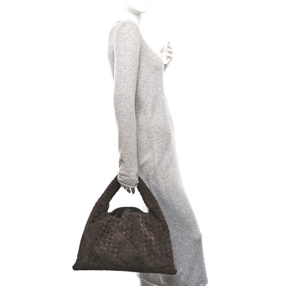 Bottega Veneta Suede Intrecciato Small Hop Fondant 2 of 11