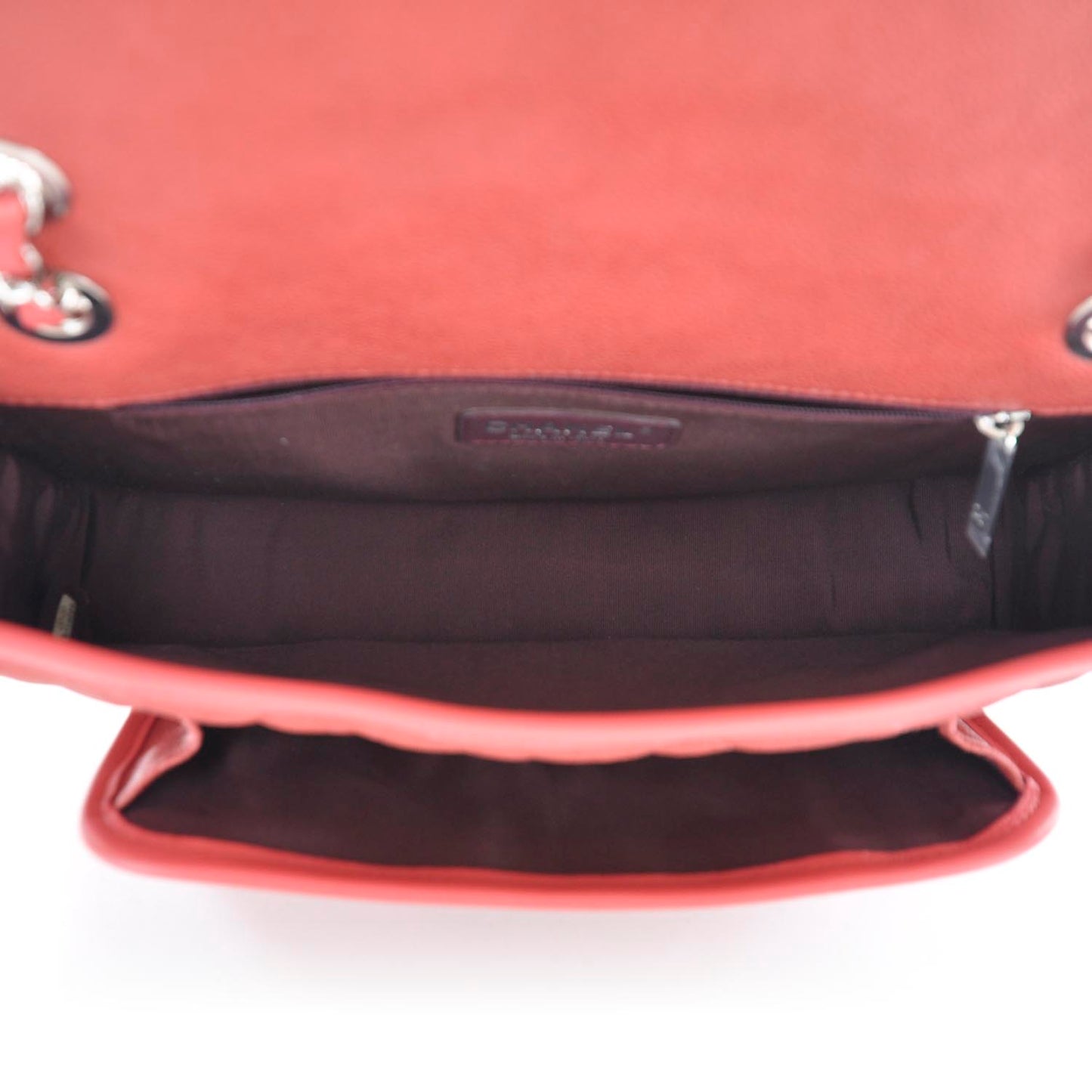 Suede Calfskin French Riviera Flap Red